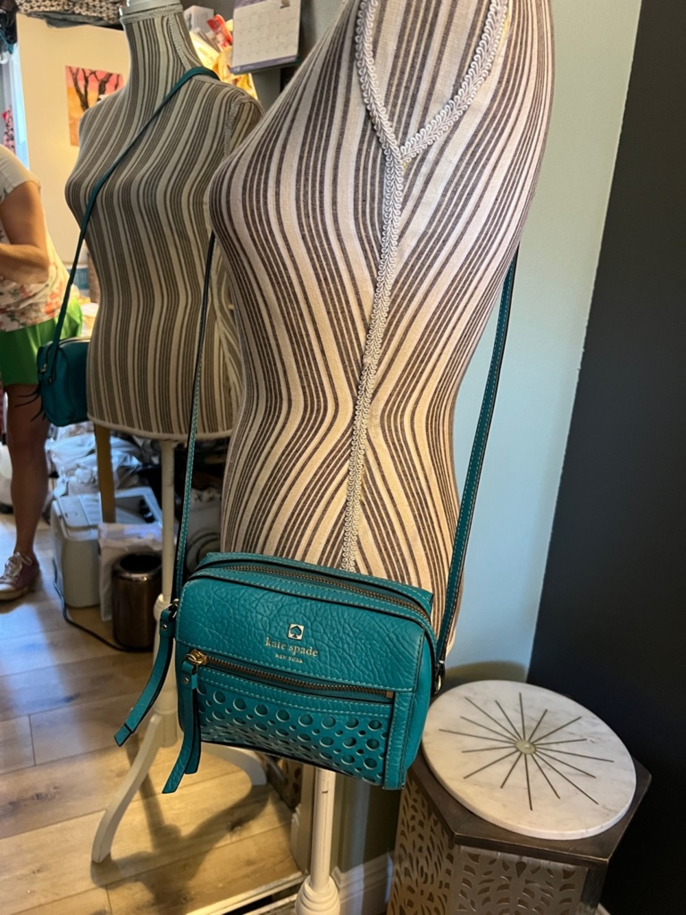 Kate Spade Teal Crossbody Bag, Excellent condition
